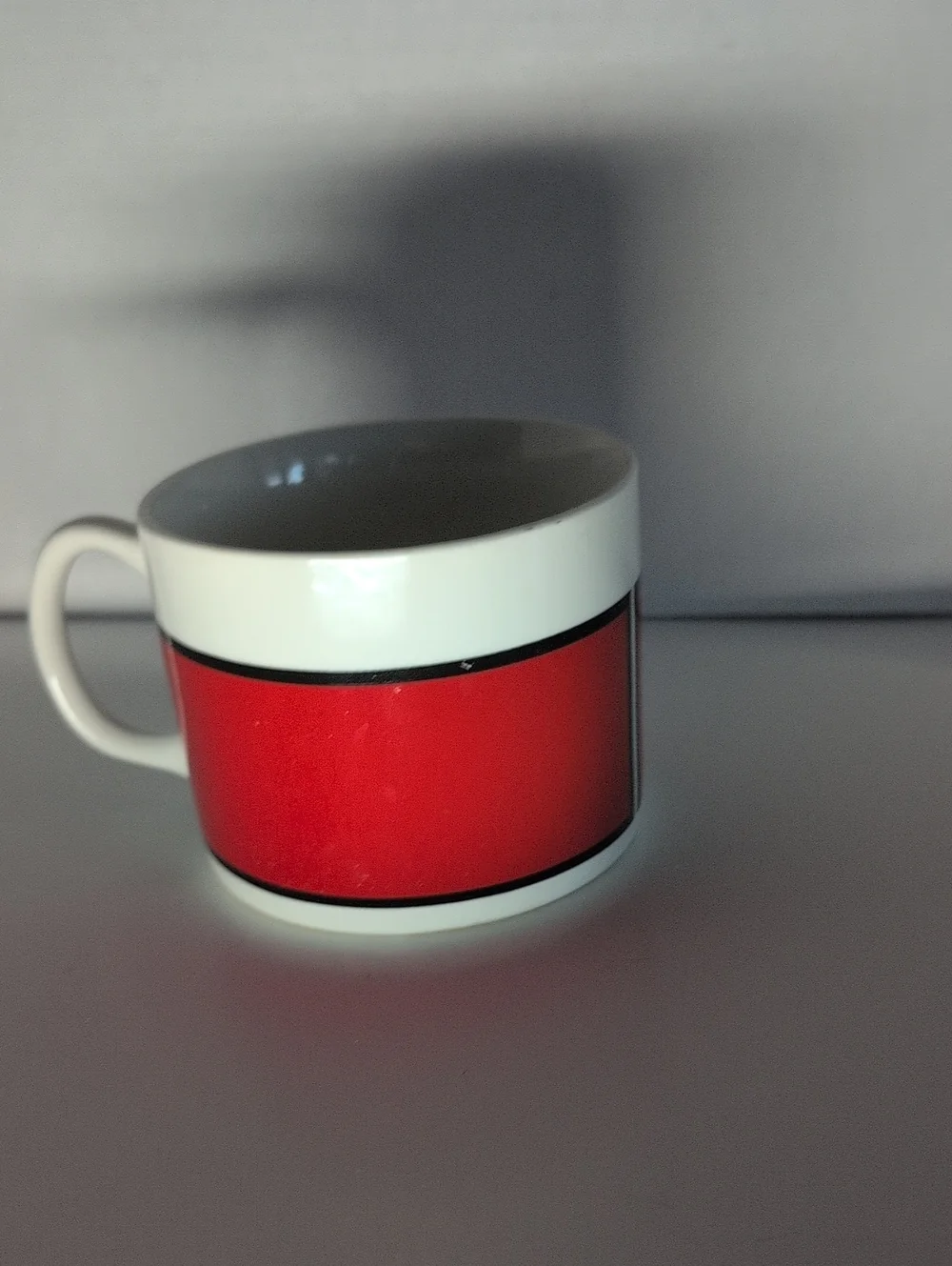 Vintage Gibson Coca-Cola White Mug with Red Logo Band 16oz 1997